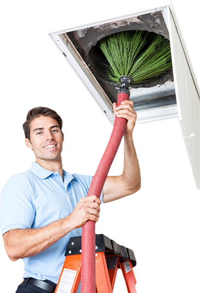 air duct cleaning technician